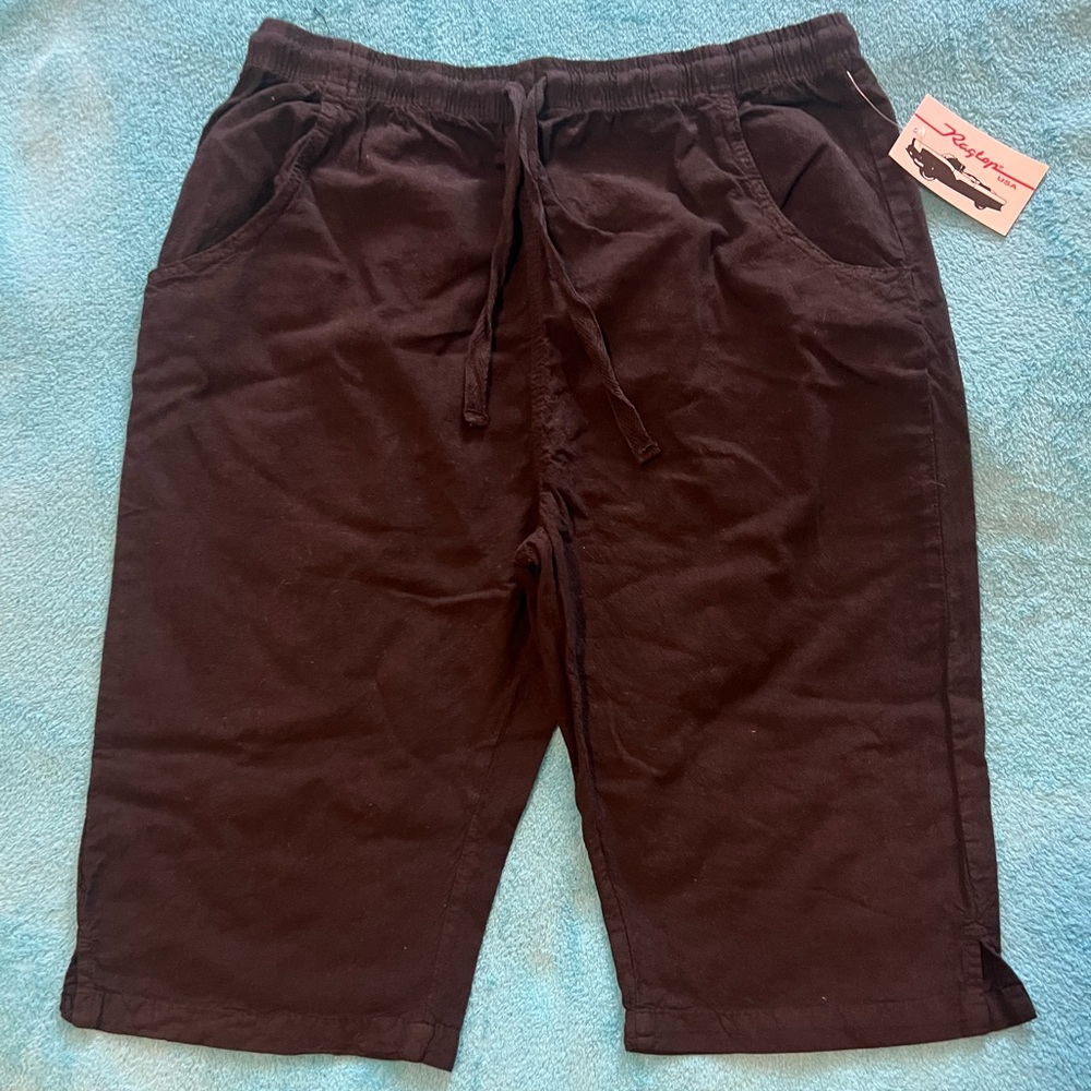Ragtop USA Black Drawstring Shorts 
Size Large